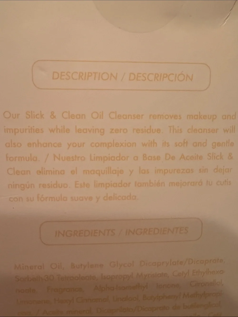 11th Wish Slick & Clean Oil Cleanser Sealed in Box 4.06 Oz.